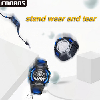 2022 Нов моден спортен мъжки дигитален ръчен часовник Многофункционален цветен лек водоустойчив електронен часовник reloj deportivo hombre