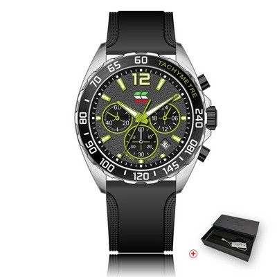 Modni kronograf za muškarce, satovi vrhunske marke, luksuzni silikonski remen, sportski ručni sat, poslovni kvarcni sat, vodootporan Montre Homme