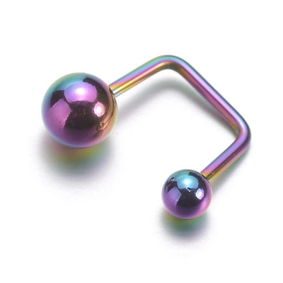 1 vnt. Plieninis auskaras Tragus kremzlės auskarų vėrimas kabyklos žvaigždės dvigubo rutulinio sraigtinio auskaro auskarai auskarų vėrimo auskarai Helix Sexy punk papuošalai