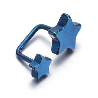 1 vnt. Plieninis auskaras Tragus kremzlės auskarų vėrimas kabyklos žvaigždės dvigubo rutulinio sraigtinio auskaro auskarai auskarų vėrimo auskarai Helix Sexy punk papuošalai