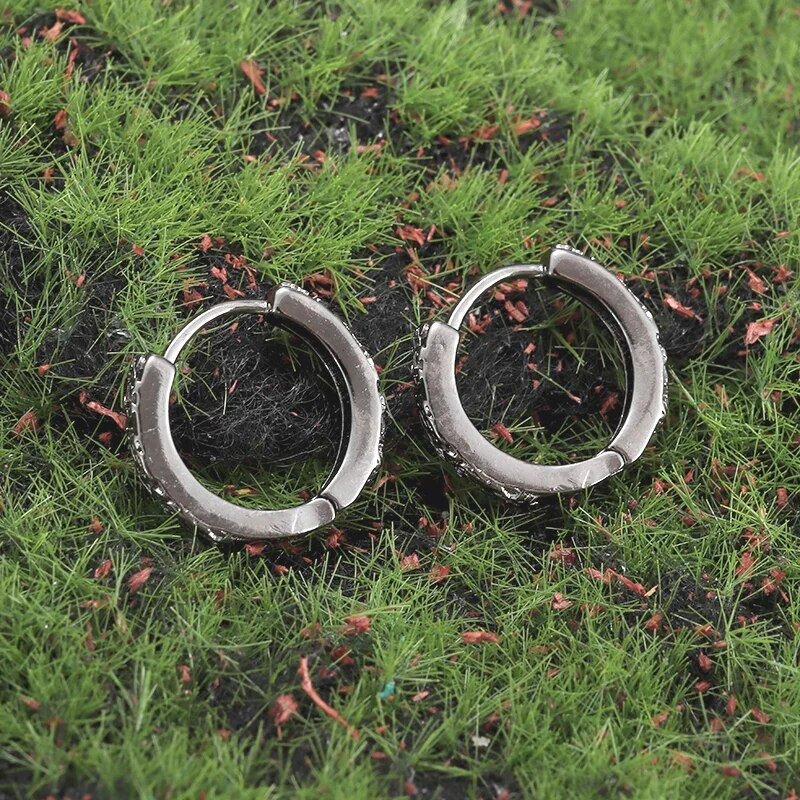 Retro etnilise draakoni mustriga kõrvarõngad hüpoallergeensed kõrvarõngad hip-hop roki rattapeo ehted meestele ja naistele