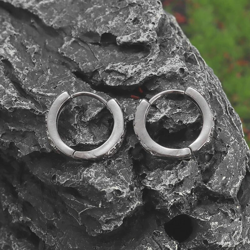 Retro etnilise draakoni mustriga kõrvarõngad hüpoallergeensed kõrvarõngad hip-hop roki rattapeo ehted meestele ja naistele