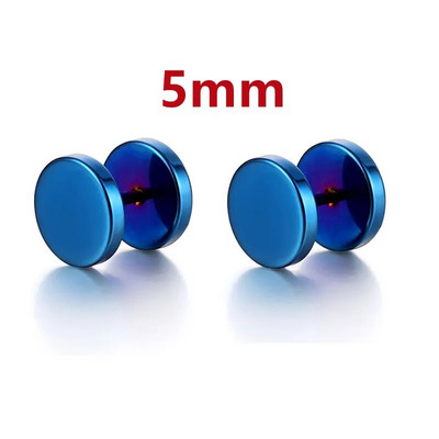 Μόδα Μαύρα Μπλε Ανδρικά Κοσμήματα Σκουλαρίκια με αλτήρες Punk Gothic Γυναικεία Ανδρικά σκουλαρίκια με μπάρα για κοσμήματα πάρτι