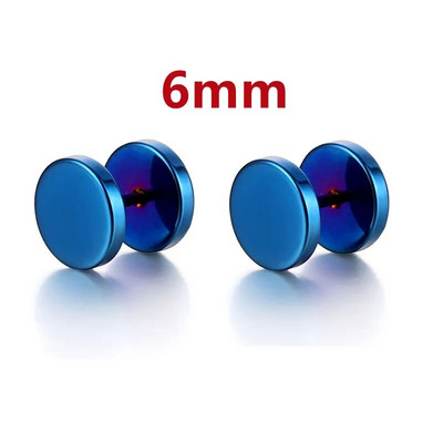 Μόδα Μαύρα Μπλε Ανδρικά Κοσμήματα Σκουλαρίκια με αλτήρες Punk Gothic Γυναικεία Ανδρικά σκουλαρίκια με μπάρα για κοσμήματα πάρτι