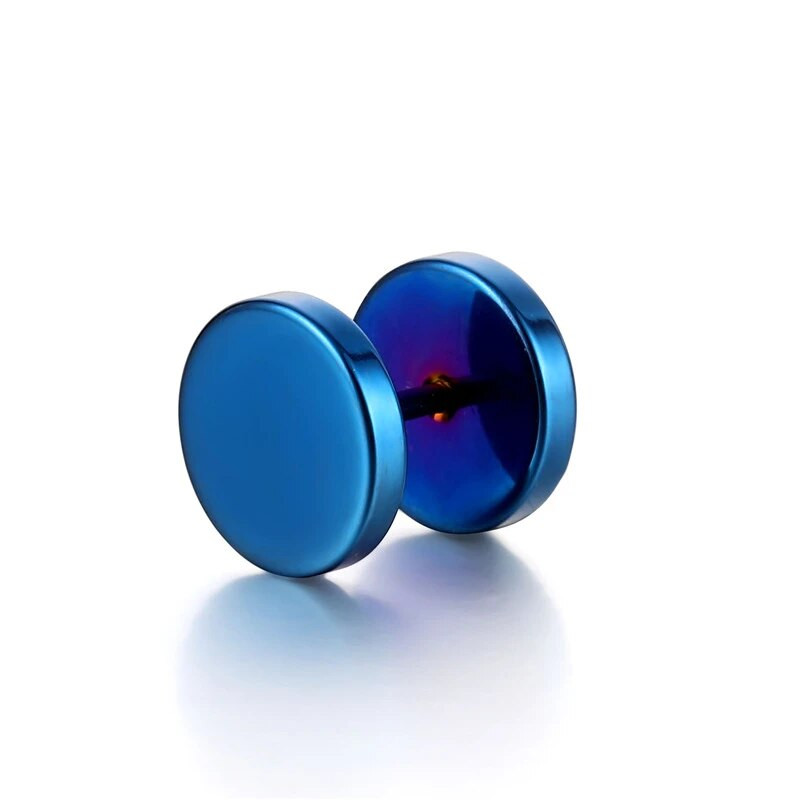 Μόδα Μαύρα Μπλε Ανδρικά Κοσμήματα Σκουλαρίκια με αλτήρες Punk Gothic Γυναικεία Ανδρικά σκουλαρίκια με μπάρα για κοσμήματα πάρτι