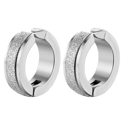 Γυναικεία σκουλαρίκια με κλιπ από ανοξείδωτο ατσάλι για άντρες Huggie Ear non-piercing Υποαλλεργικά κλιπ για σκουλαρίκια