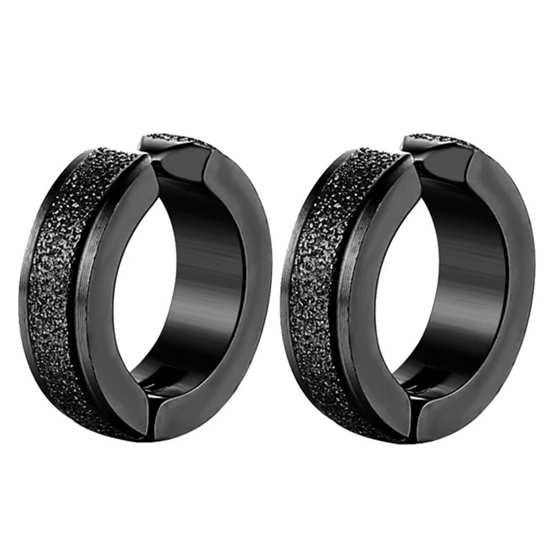 Γυναικεία σκουλαρίκια με κλιπ από ανοξείδωτο ατσάλι για άντρες Huggie Ear non-piercing Υποαλλεργικά κλιπ για σκουλαρίκια