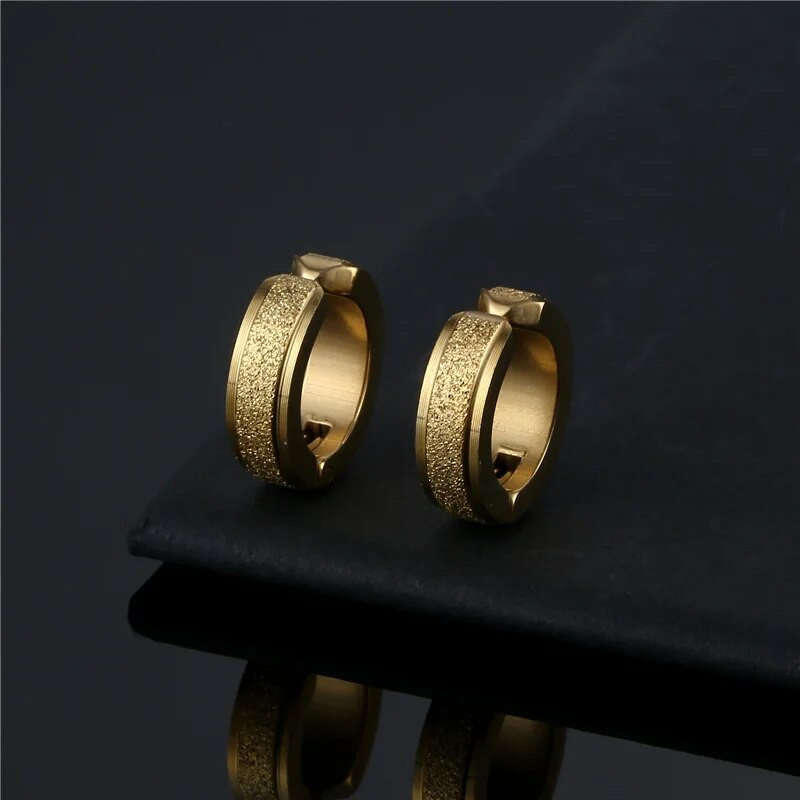 Γυναικεία σκουλαρίκια με κλιπ από ανοξείδωτο ατσάλι για άντρες Huggie Ear non-piercing Υποαλλεργικά κλιπ για σκουλαρίκια