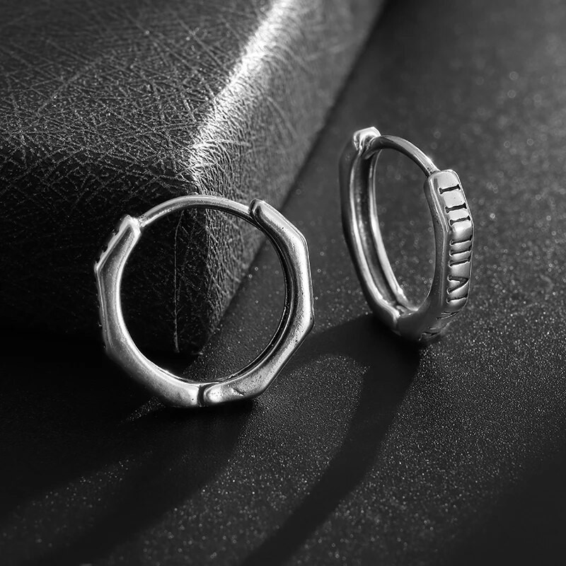 Retro punk romėniški auskarai vyrams ir moterims Madingi hiphopo hipoalerginiai auskarai madingi papuošalai dovanos