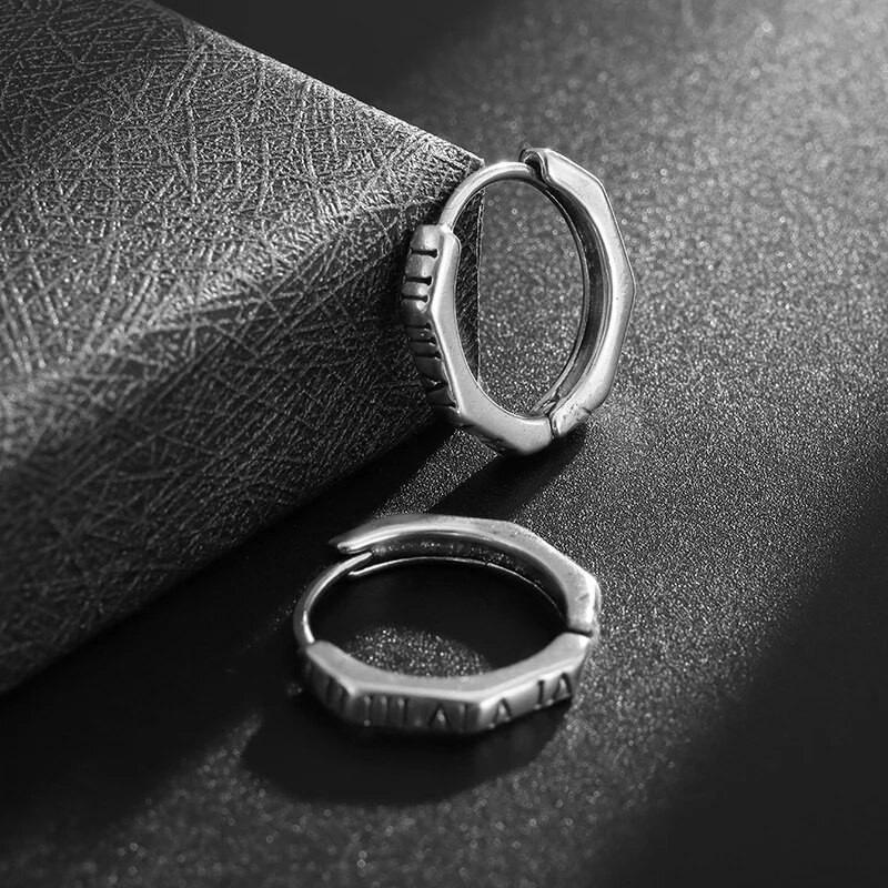 Retro punk romėniški auskarai vyrams ir moterims Madingi hiphopo hipoalerginiai auskarai madingi papuošalai dovanos