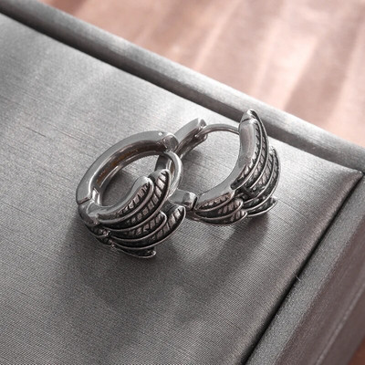 Retro Punk Angel Wings Kõrvarõngad Hüpoallergeensed Loomatiivad Kõrvarõngad Moodsad Hip Hop Banketikingitused Meestele ja Naistele