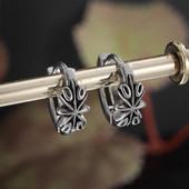 Retro posrebrene križne naušnice Hipoalergene punk naušnice Muškarci Žene Popularni hip hop nakit Pokloni