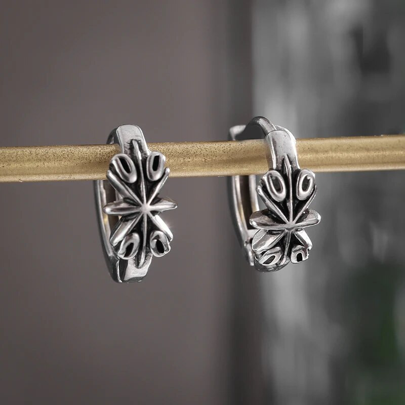 Retro posrebrene križne naušnice Hipoalergene punk naušnice Muškarci Žene Popularni hip hop nakit Pokloni