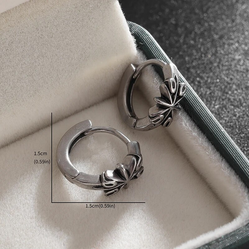 Retro posrebrene križne naušnice Hipoalergene punk naušnice Muškarci Žene Popularni hip hop nakit Pokloni