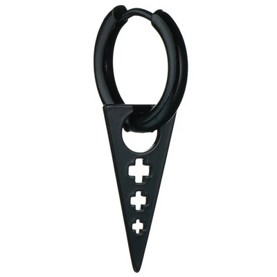 Punk-stiilis kõrvarõngad meestele naistele titaanist terasest kolmnurksed kõrvarõngad.