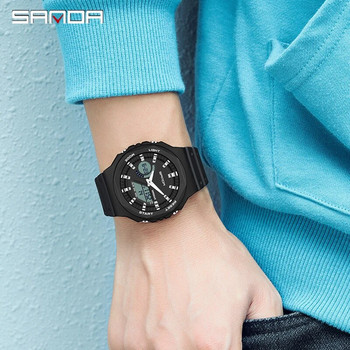 SANDA Спортни часовници на открито Мъжки Ms LED цифрови часовници Военен водоустойчив Дата Електронен часовник Момче Момиче Relogio Masculino