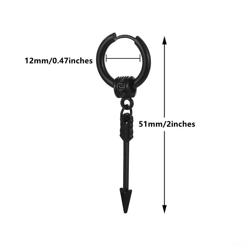 Dangle Drop Earrings Dropping για Γυναικεία Ανδρικά Punk Studs Υποαλλεργικά κοσμήματα