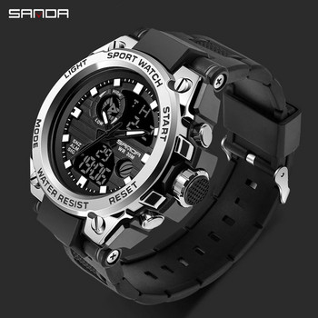 SANDA G Style Мъжки цифров часовник Дата Военни спортни часовници Водоустойчив електронен ръчен часовник Мъжки часовник Orologio da uomo