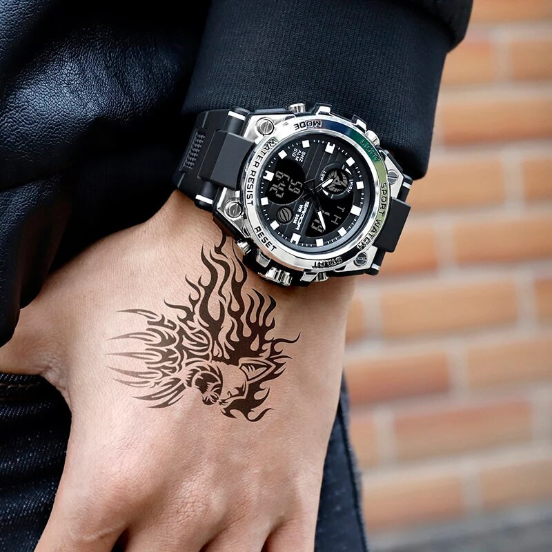 SANDA G Style meeste digitaalne käekell kuupäev sõjaväespordikellad veekindel elektrooniline käekell meeste kell Orologio da uomo