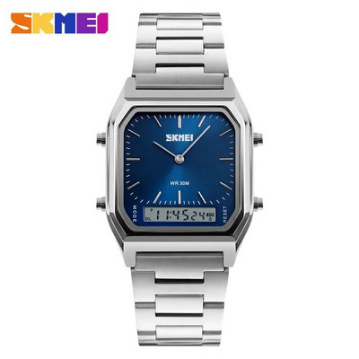 Ανδρικά ρολόγια χειρός SKMEI 1220 Luxury Quartz Casual Dual Time Sport Ηλεκτρονικό αδιάβροχο ψηφιακό ανδρικό ρολόι 1612 relogio masculino