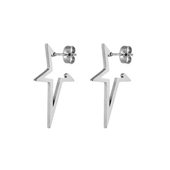 Μαύρα σκουλαρίκια piercing για γυναίκες Ανδρικά κοσμήματα Statement Street inox Earring Earcuff