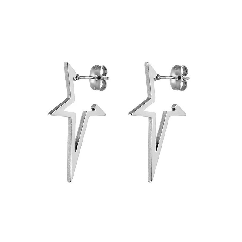 Crne piercing naušnice za žene muškarce Nakit Statement Street Naušnice od nehrđajućeg čelika Slušalice