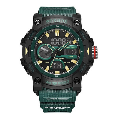 Ανδρικά ρολόγια διπλής οθόνης LIGE Military Swimming Big Watches Fashion 50M αδιάβροχο ηλεκτρονικό ρολόι χειρός Ανδρικό Montre Homme