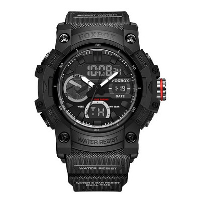 Ανδρικά ρολόγια διπλής οθόνης LIGE Military Swimming Big Watches Fashion 50M αδιάβροχο ηλεκτρονικό ρολόι χειρός Ανδρικό Montre Homme