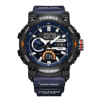 Ανδρικά ρολόγια διπλής οθόνης LIGE Military Swimming Big Watches Fashion 50M αδιάβροχο ηλεκτρονικό ρολόι χειρός Ανδρικό Montre Homme