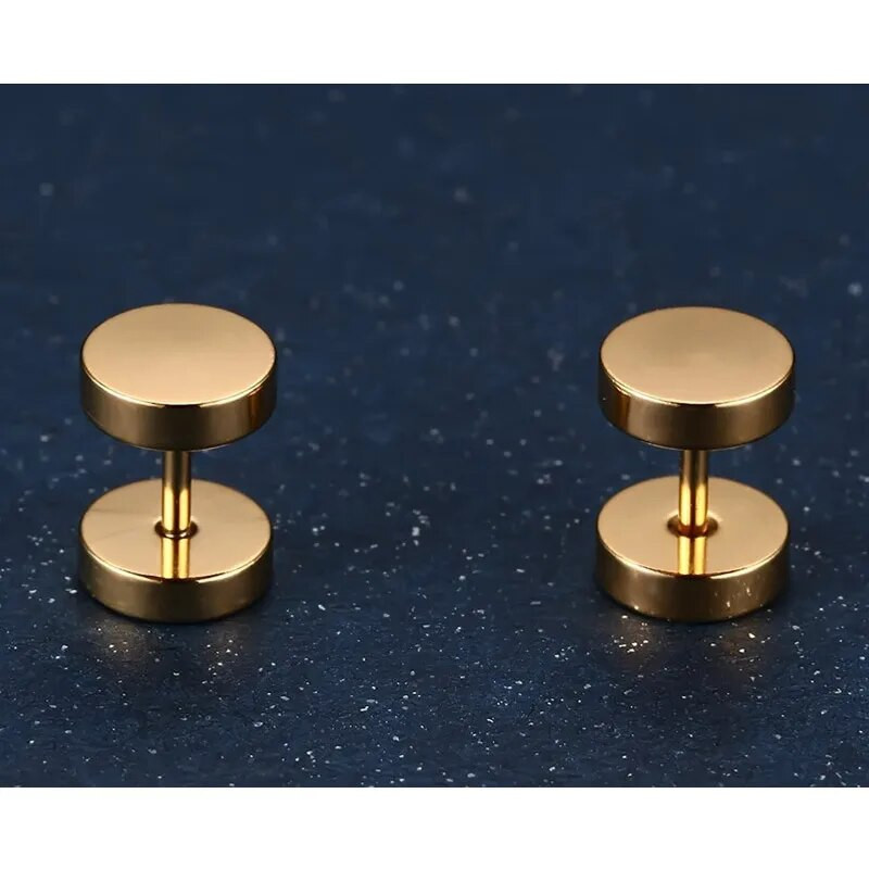 Vnox Punk Stud Σκουλαρίκια για Ανδρικά Στρογγυλά Μικρά Σκουλαρίκια από Ανοξείδωτο Ατσάλι για Αρσενικό Αγόρι