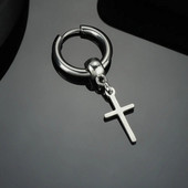 Creative Charm Kutas Cross Drop Auskarai Moterims Vyrams Punk Paprasto Metalo Stilius Nauji Pop Gotikiniai Papuošalai