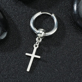 Creative Charm Tassel Cross Drop σκουλαρίκια για Γυναικεία Ανδρικά Πανκ Απλό Μεταλλικό Στιλ Νέα ποπ γοτθικά κοσμήματα