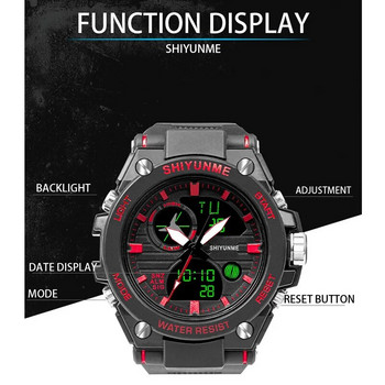 SHIYUNME Brand G Style Ανδρικό Ψηφιακό Ρολόι Shock Στρατιωτικά Αθλητικά Ρολόγια Fashion Αδιάβροχο Ηλεκτρονικό Ανδρικό ρολόι χειρός 1808A