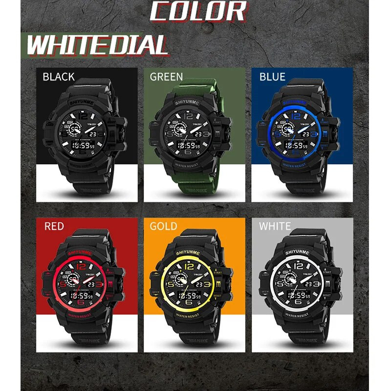 Στρατιωτικό ρολόι SHIYUNME Style G Ανδρικά Αθλητικά ρολόγια LED Digital Shock Ανδρικά Αδιάβροχα Ηλεκτρονικά Ανδρικά ρολόγια χειρός 2201