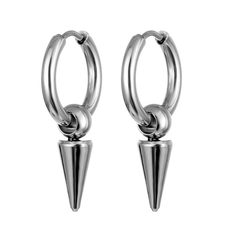 Νέα Punk Hoop Σκουλαρίκια για Γυναικεία Ανδρικά πάρτι Σκουλαρίκι από ανοξείδωτο ατσάλι