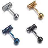 Mini cercei din oțel inoxidabil, bijuterii de modă, șuruburi mici de primăvară, punk cu șuruburi, piercing pentru cartilaj, cercei cu bile, cadouri