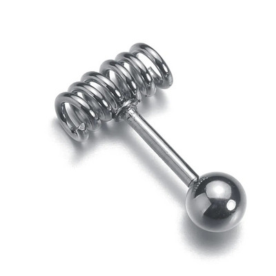 Mini cercei din oțel inoxidabil, bijuterii de modă, șuruburi mici de primăvară, punk cu șuruburi, piercing pentru cartilaj, cercei cu bile, cadouri