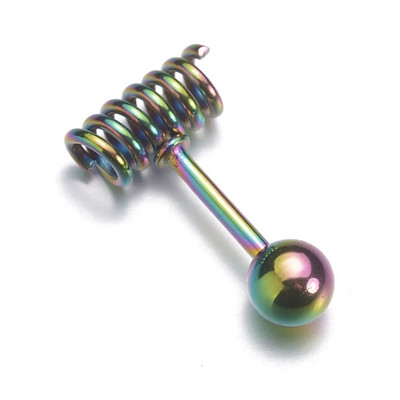 Mini cercei din oțel inoxidabil, bijuterii de modă, șuruburi mici de primăvară, punk cu șuruburi, piercing pentru cartilaj, cercei cu bile, cadouri
