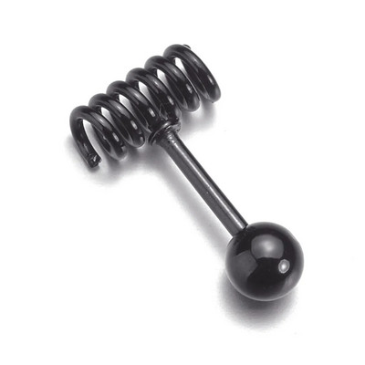 Mini cercei din oțel inoxidabil, bijuterii de modă, șuruburi mici de primăvară, punk cu șuruburi, piercing pentru cartilaj, cercei cu bile, cadouri