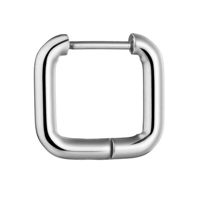 Vyrai Moteriški Punk geometriniai auskarai Nauji madingi kvadratiniai juodi sidabriniai nerūdijančio titano plieno auskarai auskarai auskarai papuošalai