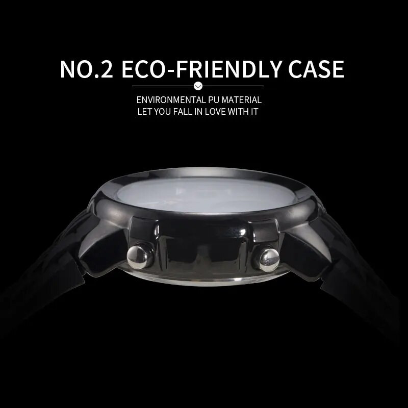 SMAEL mados kasdieniai kvarciniai rankiniai laikrodžiai skaitmeninis elektroninis laikrodis LED automatinis žadintuvas 1273 vyriški sportiniai laikrodžiai, atsparūs vandeniui