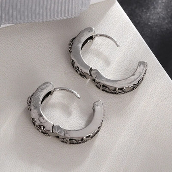 Retro Cross Hoop Earrings Υποαλλεργικά σκουλαρίκια για άνδρες και γυναίκες Εξατομικευμένα κοσμήματα γοτθικής μόδας