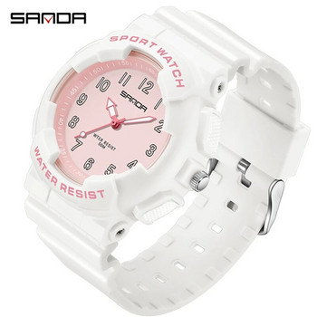 SANDA 6094 2023 Νέο ρολόι Youth Student Casual Fresh Ηλεκτρονικά Ρολόγια Quartz Fashion Ευέλικτο Αδιάβροχο Unisex WristwWatch