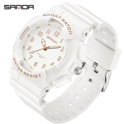 SANDA 6094 2023 uus käekell noortele tudengitele vabaaja värsked elektroonilised kellad kvartsmood mitmekülgne veekindel Unisex käekell