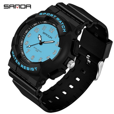 SANDA 6094 2023 uus käekell noortele tudengitele vabaaja värsked elektroonilised kellad kvartsmood mitmekülgne veekindel Unisex käekell