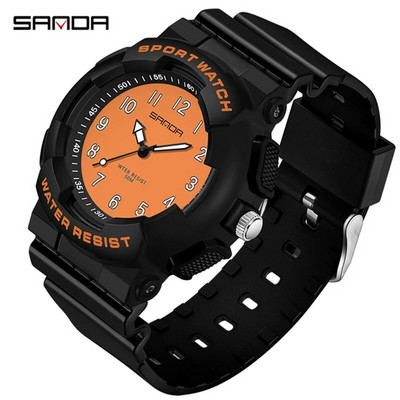 SANDA 6094 2023 uus käekell noortele tudengitele vabaaja värsked elektroonilised kellad kvartsmood mitmekülgne veekindel Unisex käekell