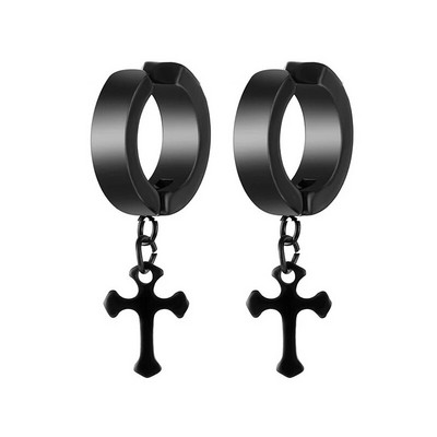 Κλασικό σκουλαρίκι με κλιπ από τιτάνιο από ανοξείδωτο ατσάλι, μη διαπεραστικά σκουλαρίκια κρεμαστά κρεμαστά