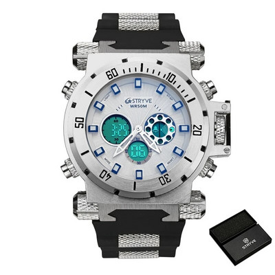 STRYVE geriausios prekės ženklo originalūs vyriški laikrodžiai Prabangūs elektroniniai rankiniai laikrodžiai vandeniui atsparūs kariniai skaitmeniniai laikrodžiai Madingos dovanos vyrams