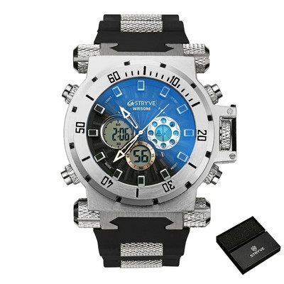 STRYVE geriausios prekės ženklo originalūs vyriški laikrodžiai Prabangūs elektroniniai rankiniai laikrodžiai vandeniui atsparūs kariniai skaitmeniniai laikrodžiai Madingos dovanos vyrams