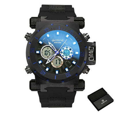 STRYVE geriausios prekės ženklo originalūs vyriški laikrodžiai Prabangūs elektroniniai rankiniai laikrodžiai vandeniui atsparūs kariniai skaitmeniniai laikrodžiai Madingos dovanos vyrams